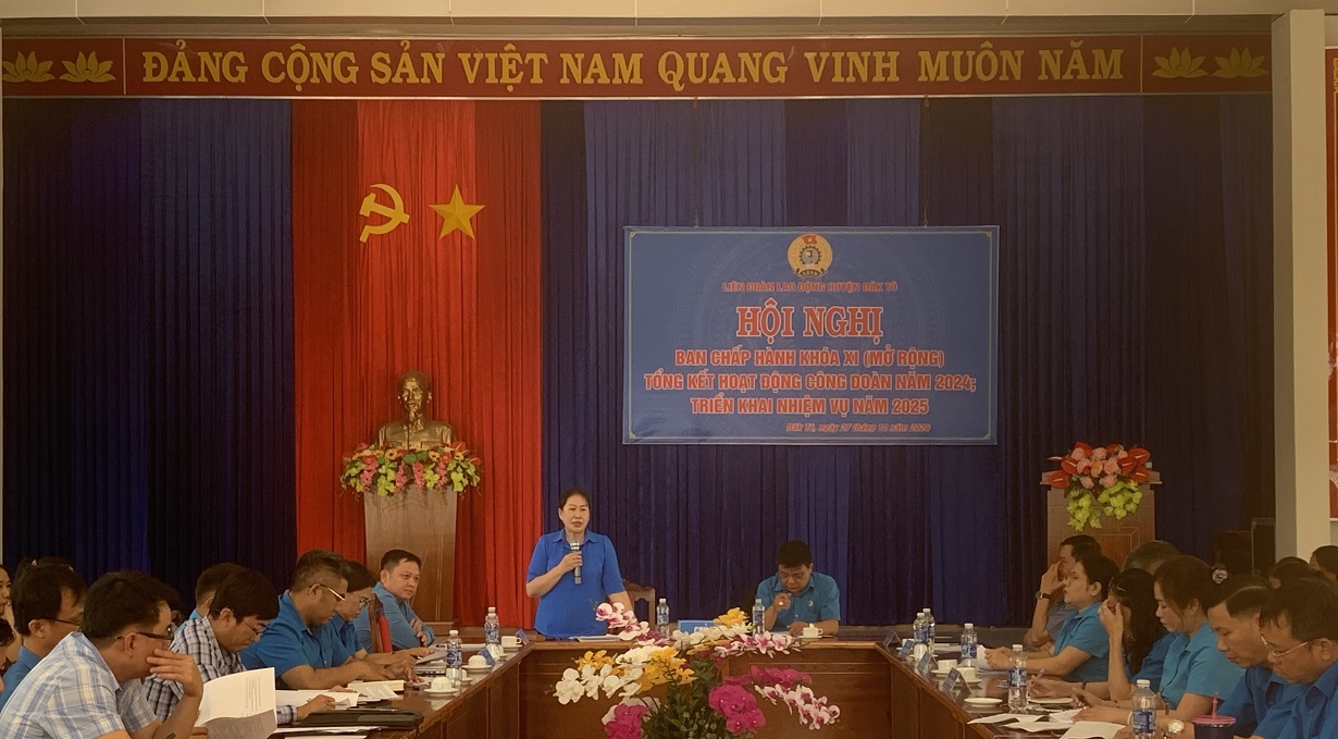 Hội nghị Ban Chấp hành Liên đoàn Lao động huyện Đăk Tô nhiệm kỳ 2023-2028