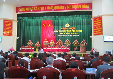 Đại hội Công đoàn Viên chức tỉnh Kon Tum lần thứ III,  nhiệm kỳ 2018-2023.
