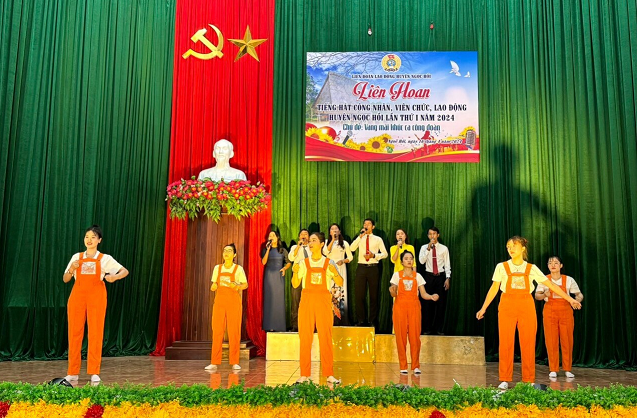 Liên đoàn Lao động huyện Ngọc Hồi tổ chức Liên hoan Tiếng hát CNVCLĐ huyện lần thứ I năm 2024
