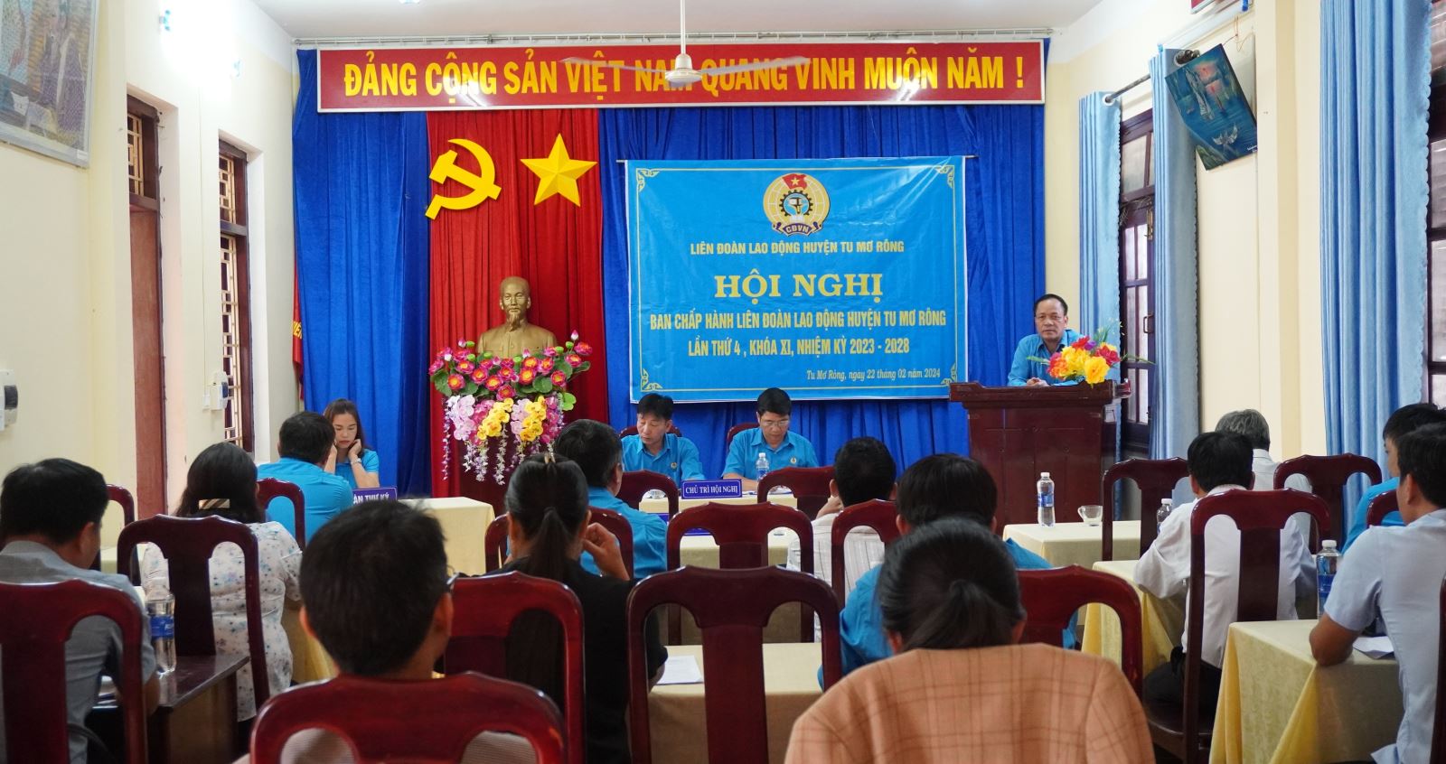 Hội nghị Ban Chấp hành Liên đoàn Lao động huyện Tu Mơ Rông lần thứ 4, khoá XI, nhiệm kỳ 2023-2028