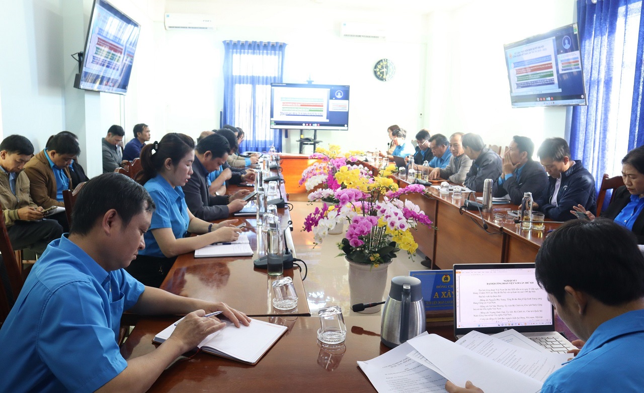 Hội nghị trực tuyến toàn quốc nghiên cứu, học tập, quán triệt Nghị quyết Đại hội XIII Công đoàn Việt Nam, nhiệm kỳ 2023 – 2028