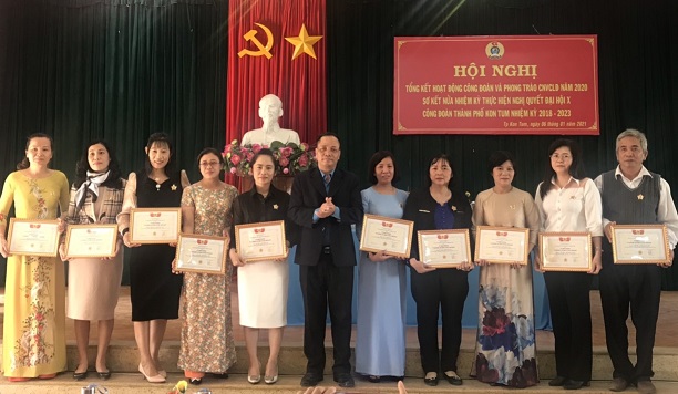 Ban Chấp hành Liên đoàn Lao động thành phố Kon Tum tổ chức Hội nghị lần thứ VII, nhiệm kỳ 2018- 2023