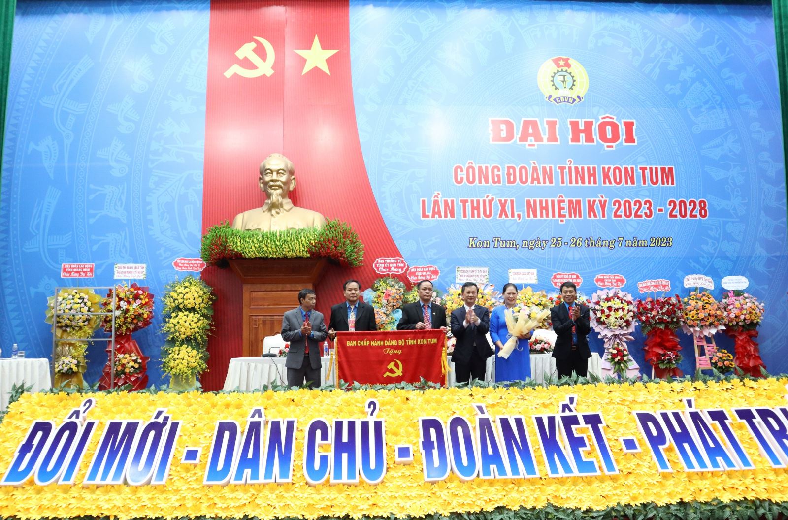Đại hội Công đoàn tỉnh Kon Tum lần thứ XI, nhiệm kỳ 2023 - 2028