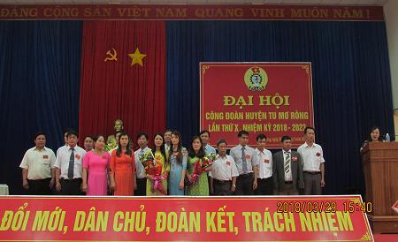 Đại hội Công đoàn huyện Tu Mơ Rông lần thứ X, nhiệm kỳ 2018-2023