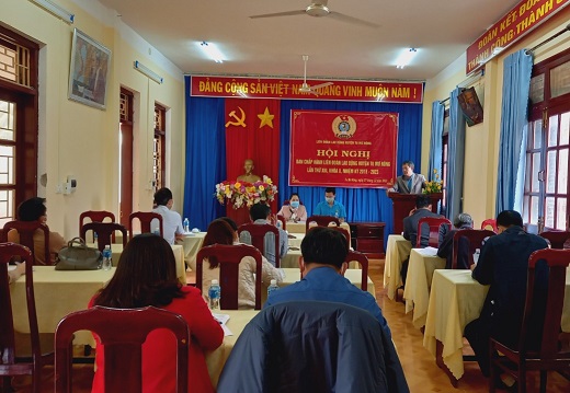Hội nghị BCH LĐLĐ huyện Tu Mơ Rông lần thứ XIII, khóa X, Nhiệm kỳ 2018 - 2023