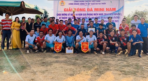 Công ty Cao Su Sa Thầy tổ chức giải bóng đá Mini Nam CNLĐ năm 2021