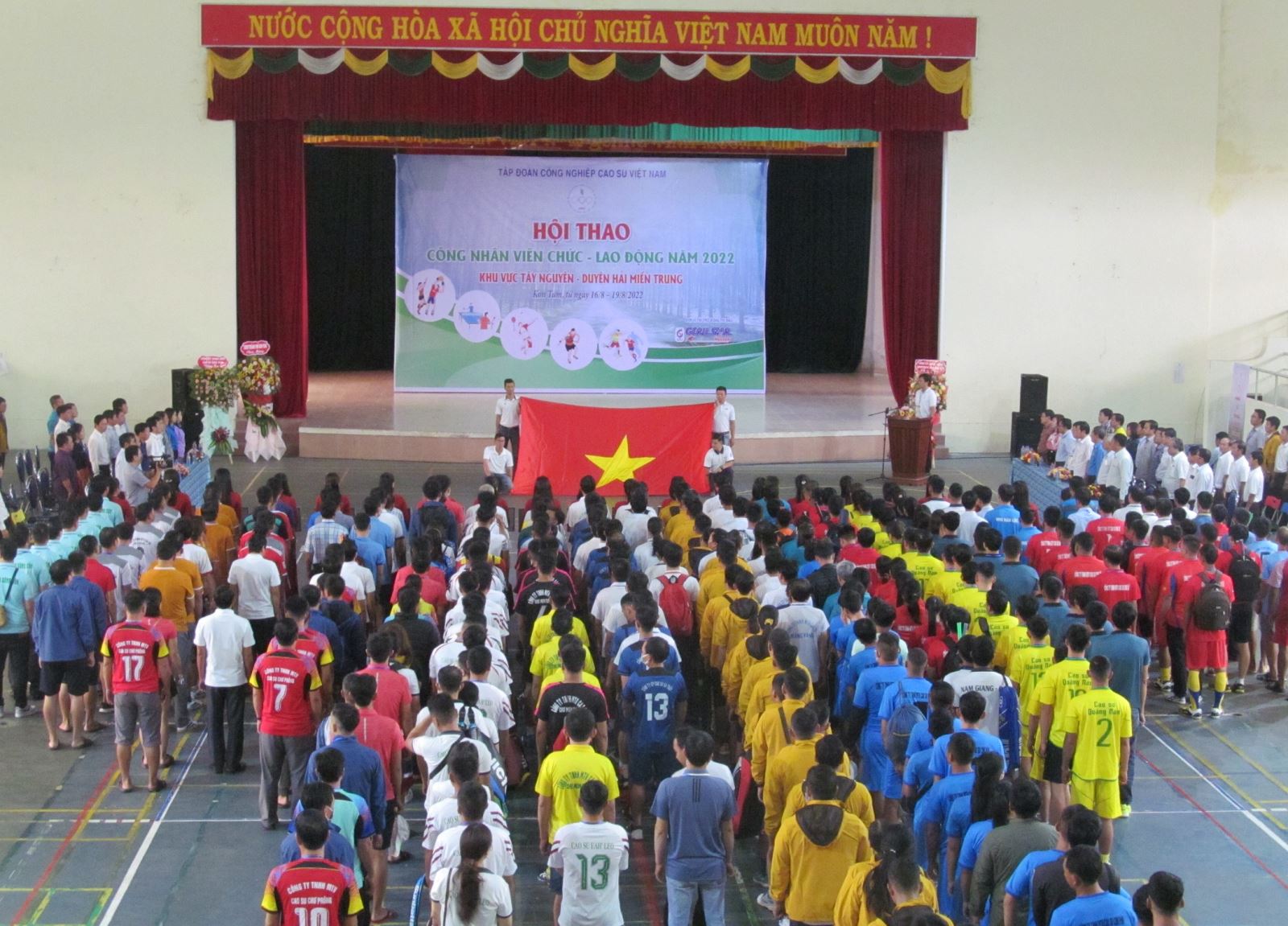 Hội thao Công nhân viên chức lao động ngành Cao Su Việt Nam khu vực Tây Nguyên – Duyên hải Miền trung năm 2022