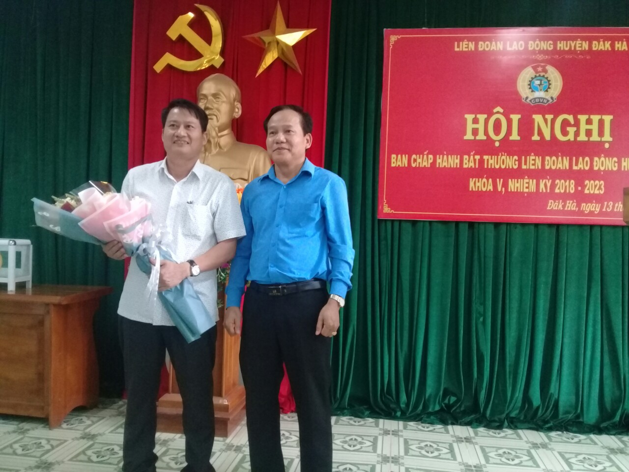 Liên đoàn Lao động huyện Đắk Hà bầu Chủ tịch mới