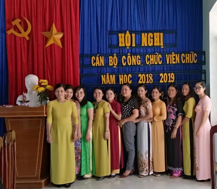 Trường Mầm non Bình Minh- xã Đăk ruồng, huyện Kon Rẫy tổ chức hội nghị cán bộ, công chức, viên chức năm học 2018-2019