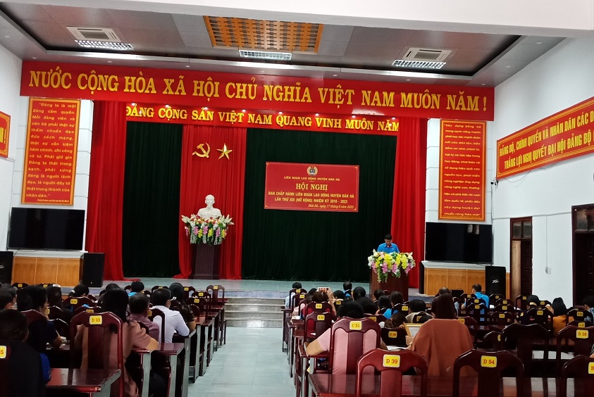 Hội nghị BCH Liên đoàn Lao động huyện Đắk Hà lần thứ XIII